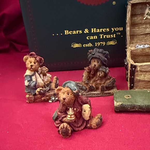 Boyds Bears 6 Piece Figurine Set 10th Anniversary - Friends are Treasures - Picture 2 of 16